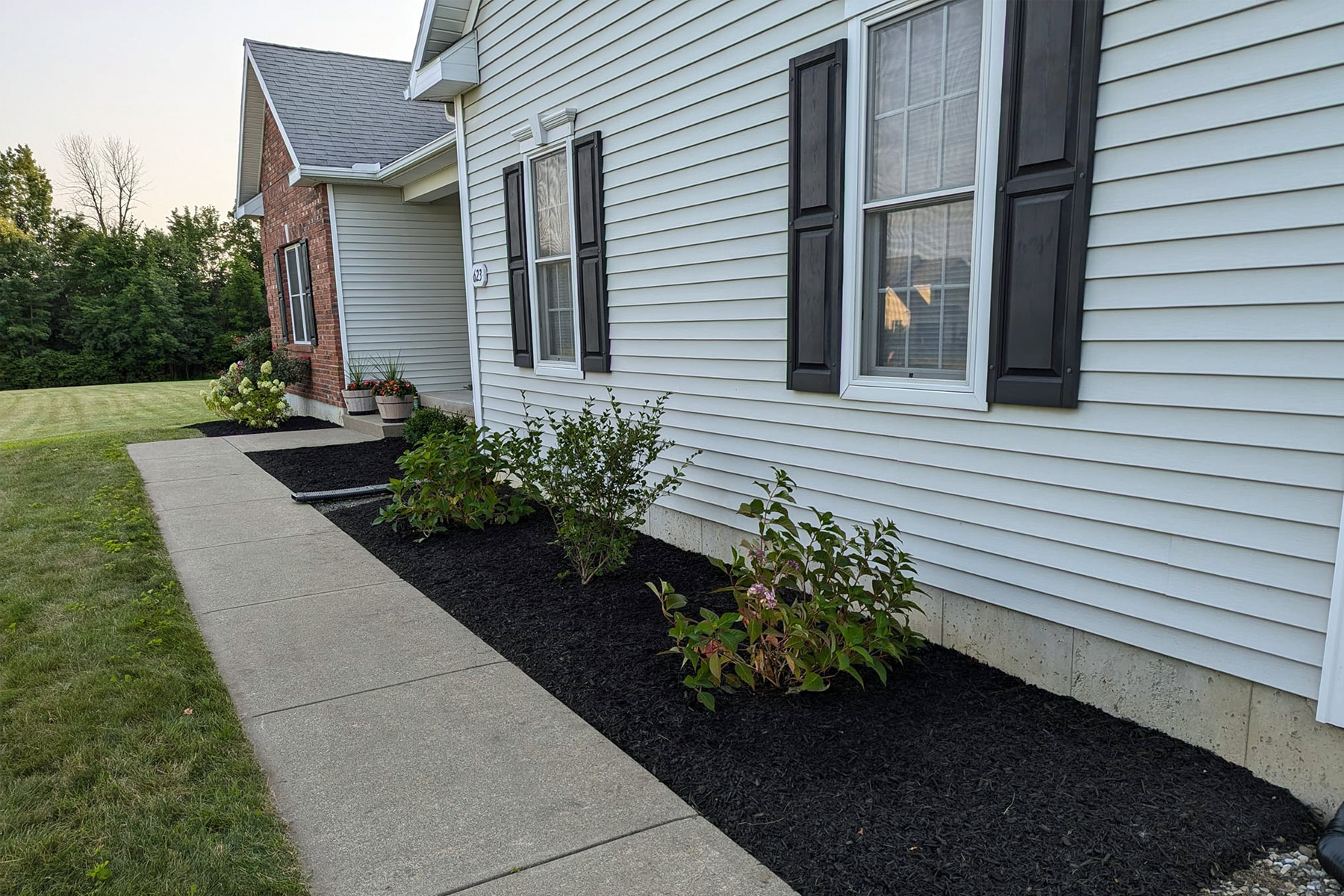 Thumbnail of Installation progress photo of retaining wall around pool