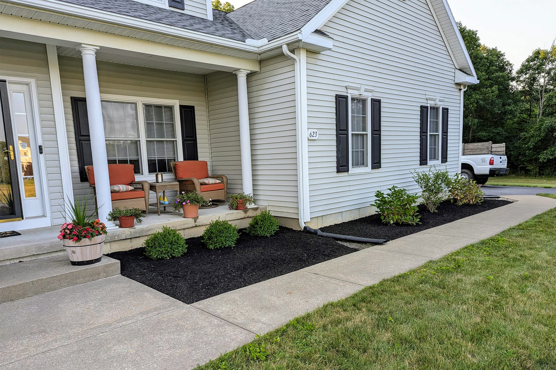 Thumbnail of Installation progress photo of retaining wall around pool