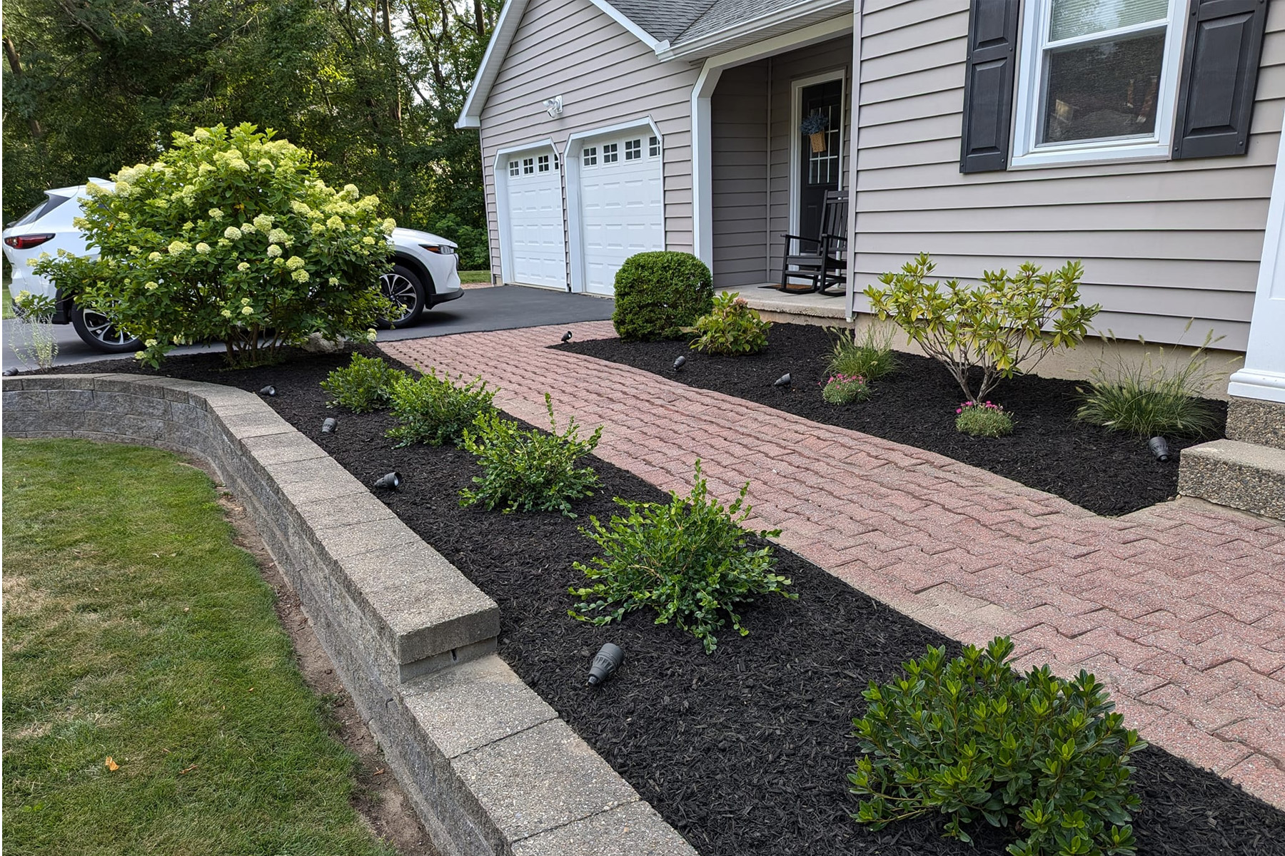 Thumbnail of completed sidewalk made of stone