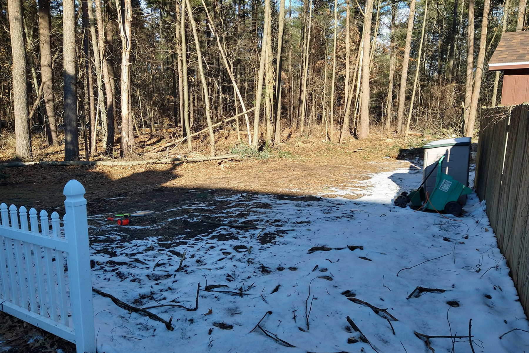 Thumbnail of of sod installation, mulch, and green grass