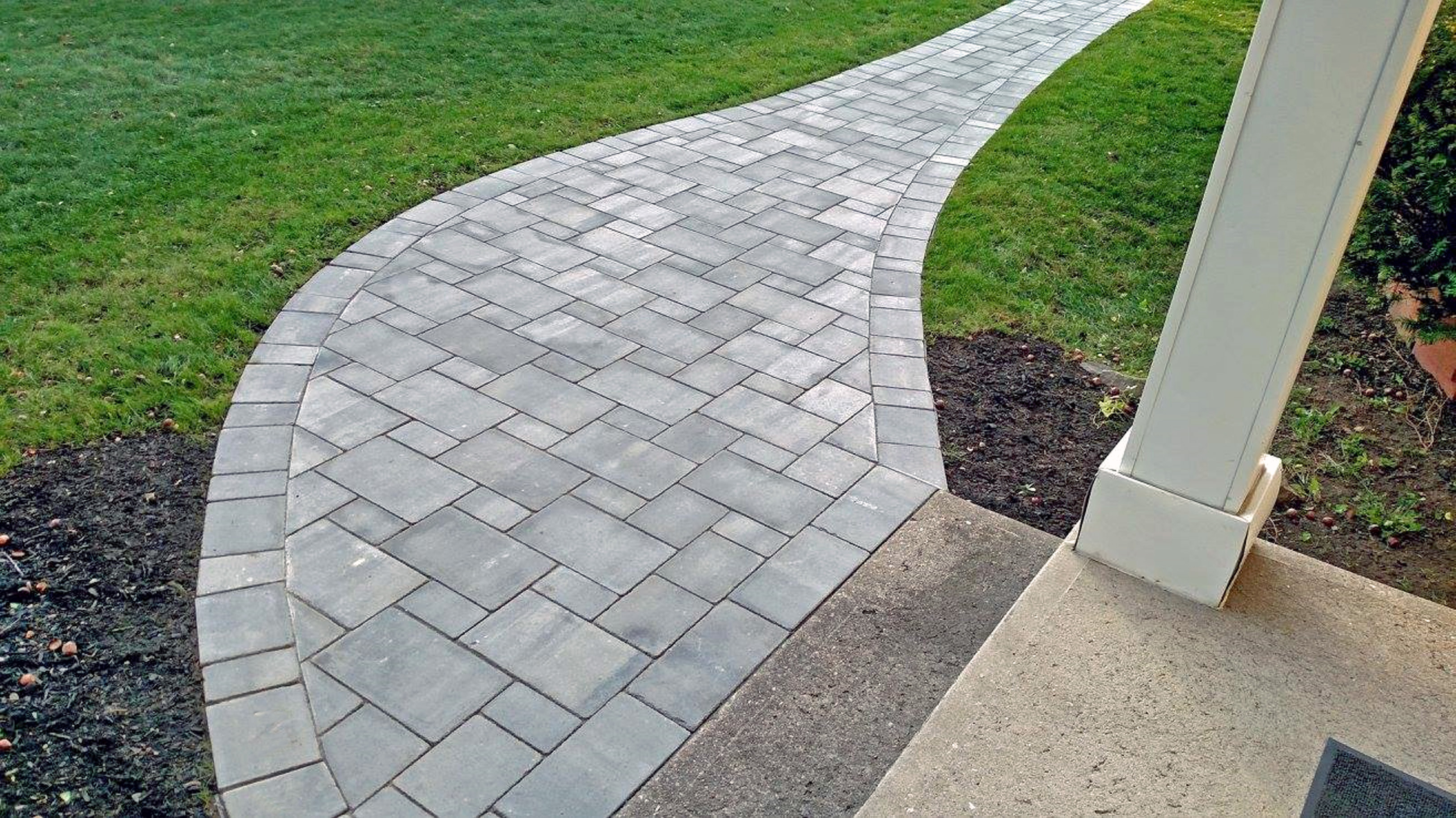 Thumbnail of completed sidewalk made of stone