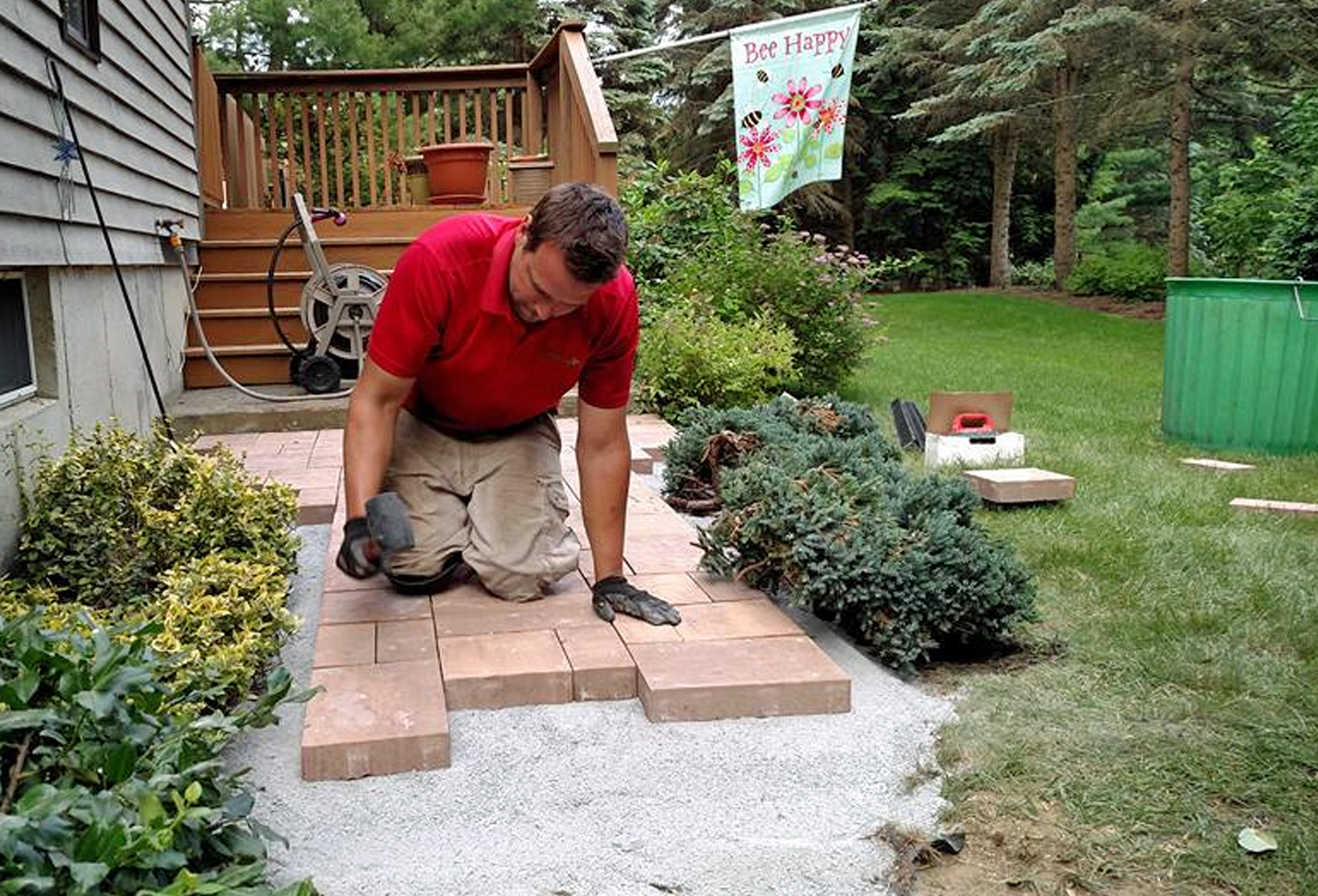 Thumnail of installation of new stone walkway