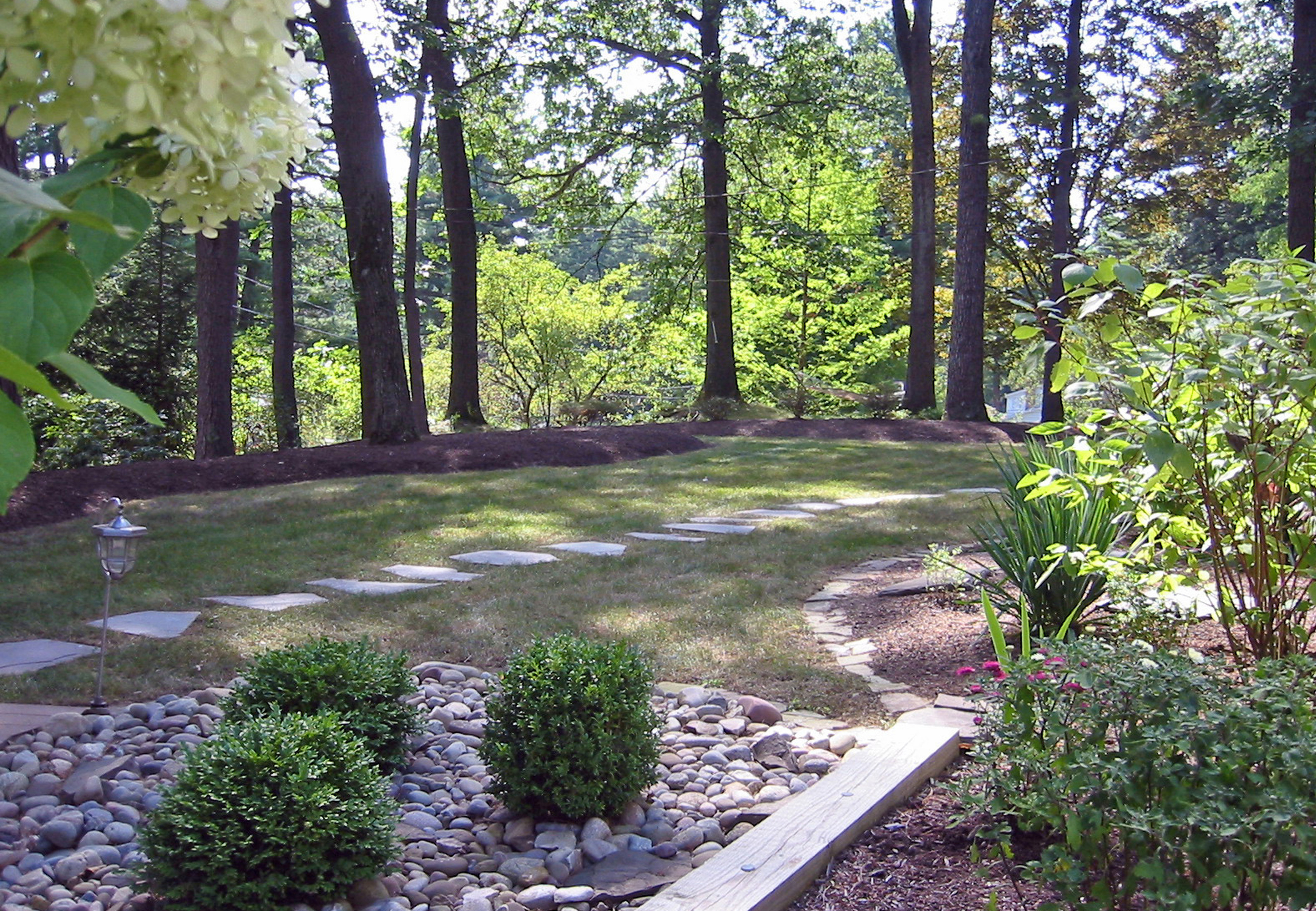 After photo of completed plant beds